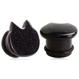 Cute Cat Stone Plugs - Alpha Piercing