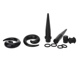 Complete Acrylic Ear Stretching Kit x54 pieces. 14G - 00G - Alpha Piercing