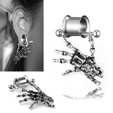 Stainless Steel Ear Tunnels 6mm-25mm "Undead Touch" - Alpha Piercing