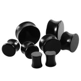 Solid Black Ear Gauges. Free Shipping.