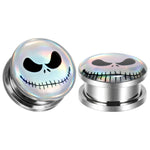 Why So Serious? Steel Ear Plugs 6mm-30mm - Alpha Piercing