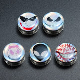 Why So Serious? Steel Ear Plugs 6mm-30mm - Alpha Piercing